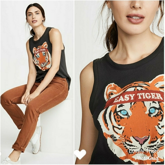 CHASER // ltd ed easy tiger sleeveless super soft vintage feel tee tshirt - Picture 11 of 16